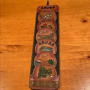 Aruba beverage coaster set. EUC.